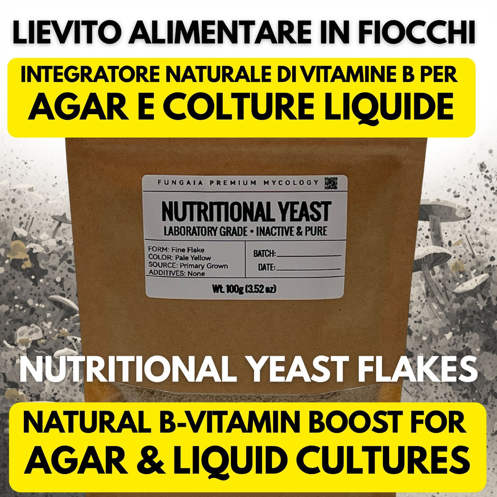Nutritional Yeast 100g Mycelium Booster Agar Liquid Culture Professional Mycology Supply