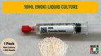 Cultura Liquida Fungo Enoki 10ml  - Flammulina velutipes - Micelio Professionale Gourmet - Made in Italy