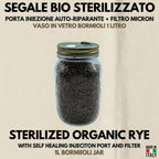 Spawn Segale Bio Vaso Bormioli 1L Porta Iniezione Filtro PTFE Autoclavato
