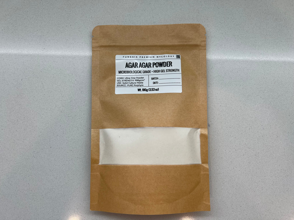 Agar Agar Polvere 100g Micologia Piastre Petri Grado Laboratorio