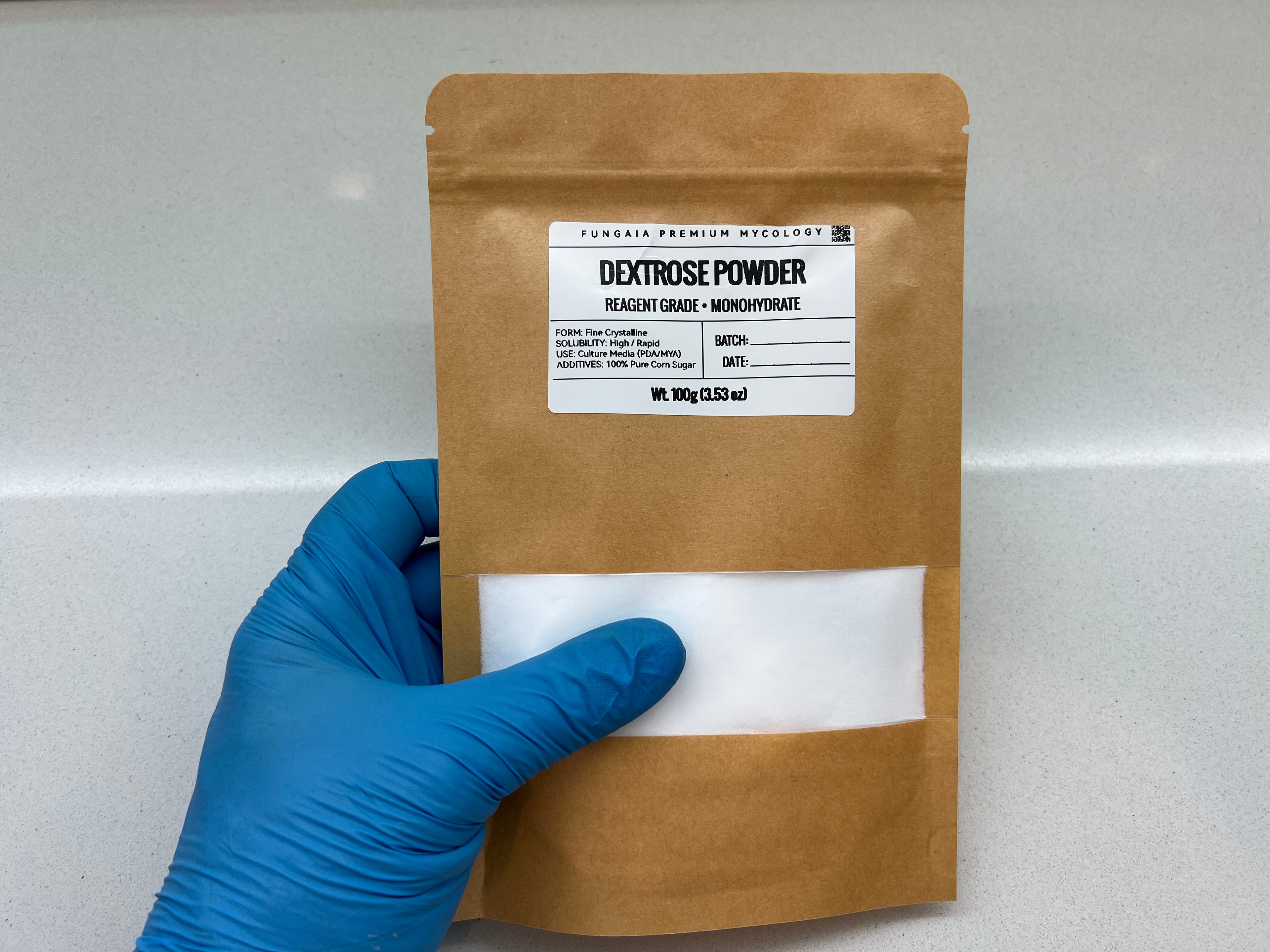 Destrosio Puro 100g Micologia Coltura Liquida Agar PDA Nutriente