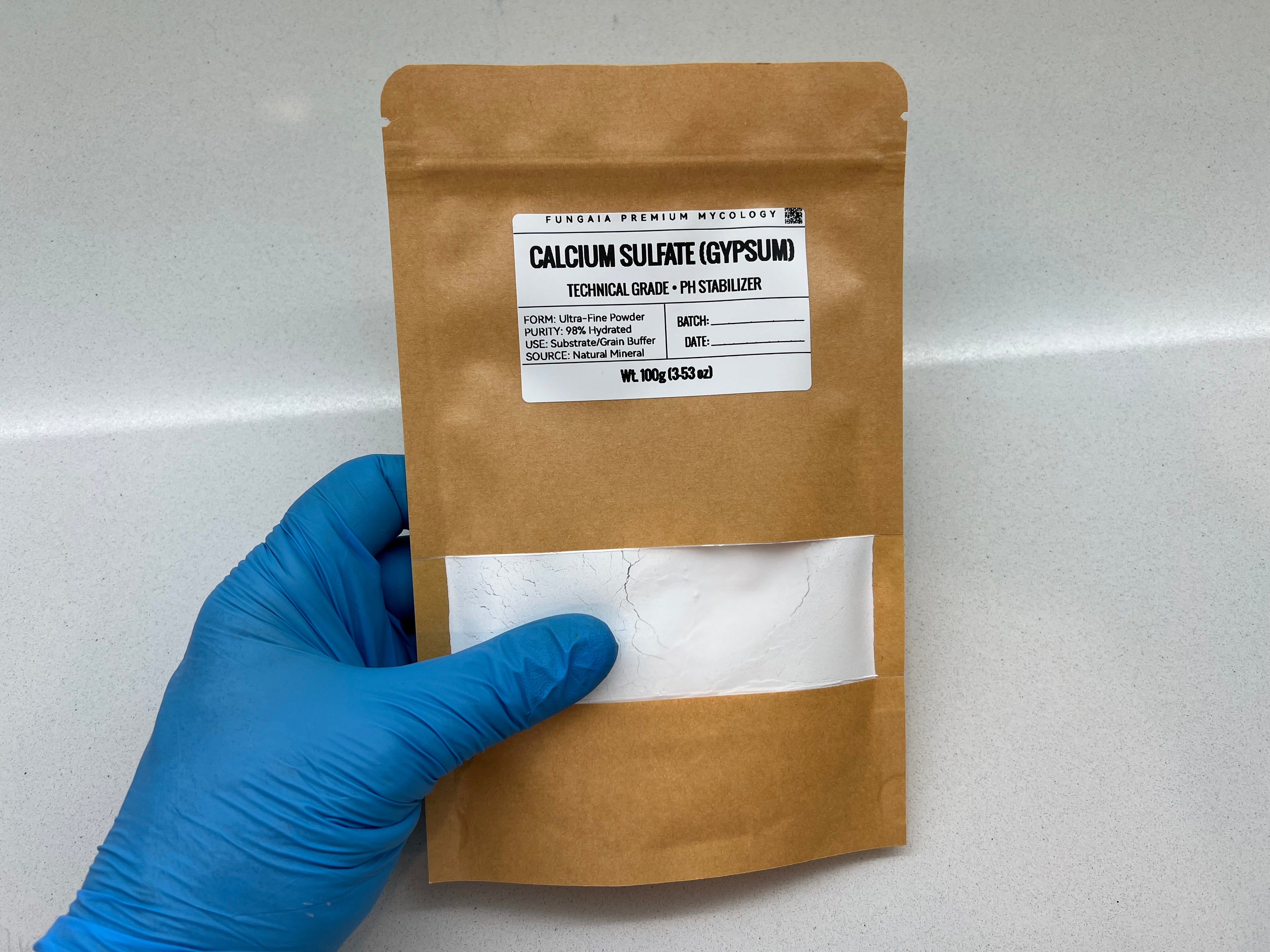 Gypsum Mycology 100g Calcium Sulfate Mushroom Substrate Amendment Grain Spawn pH Buffer Professional