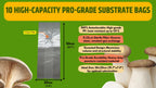 Kit 20 Grow Bag XL Autoclavabili + Injection Port + Filtri 0.22µm
