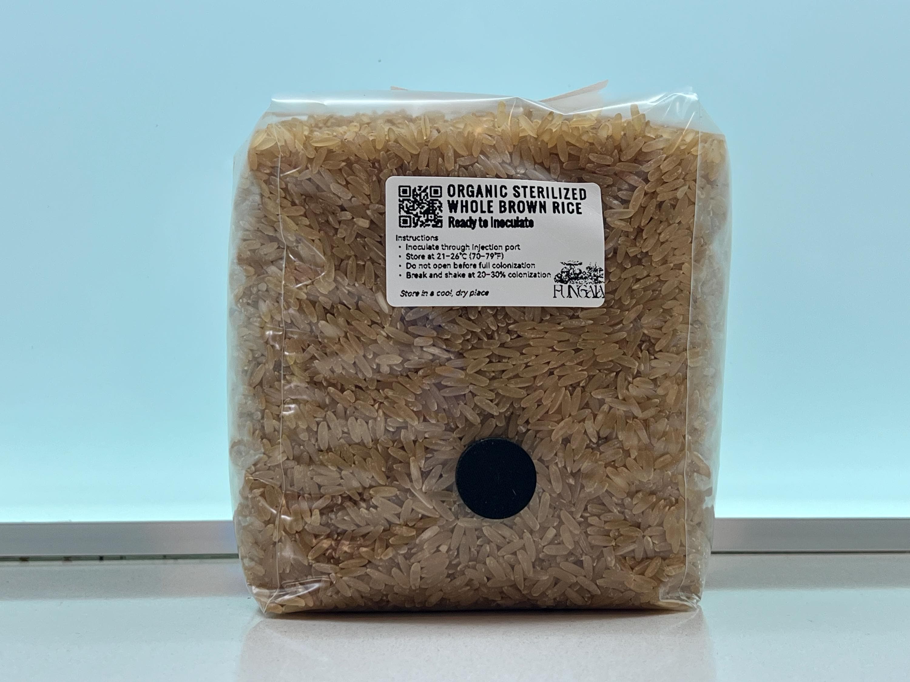 Organic Brown Rice 1kg/2kg Grain Spawn Autoclave • SHIP Port • Mushroom Substrate Oyster Shiitake Reishi