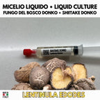 Asian Gourmet Collection – 4 Colture Liquide | Shiitake Donko Koushu Nameko Enoki | Bundle Funghi Giapponesi