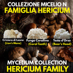 Hericium Collection – 3 Liquid Cultures | Lion's Mane Coral Tooth Bear's Head | Complete Hericium Mushroom Growing Bundle
