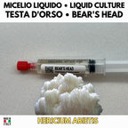 Hericium Collection – 3 Liquid Cultures | Lion's Mane Coral Tooth Bear's Head | Complete Hericium Mushroom Growing Bundle