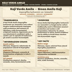 Green Amilo Koji Slant | High Saccharification Strain for Sake Amazake | Agar Culture