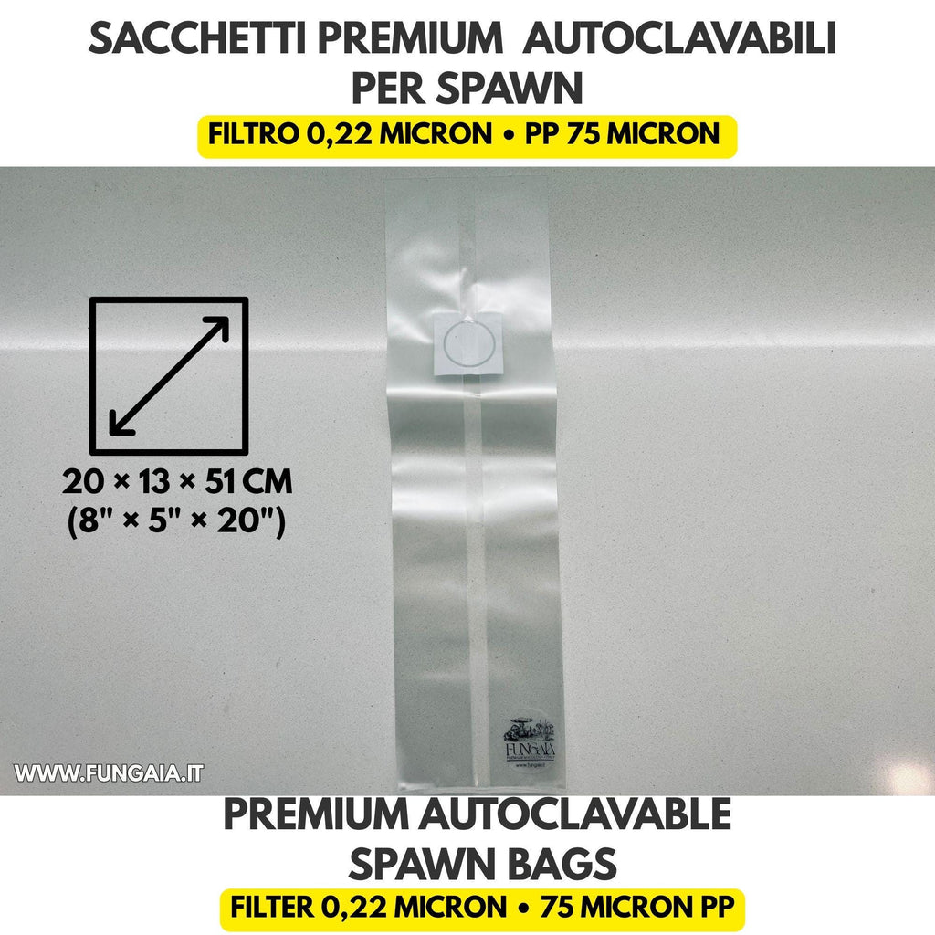 Premium autoclavable mushroom spawn bag with 0.22 micron filter